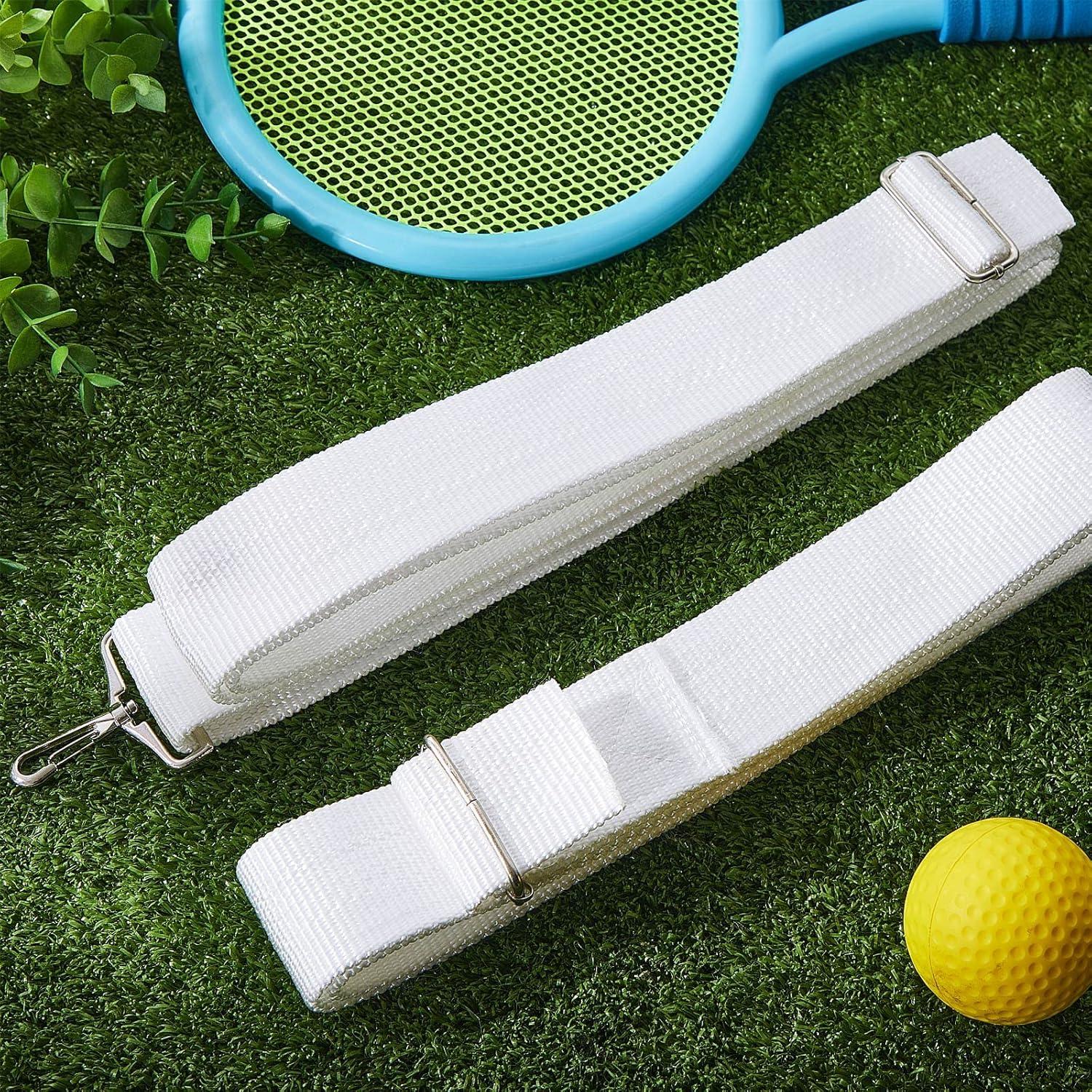 Correa de Red de Tenis Ajustable Cindeer 99x5cm Blanca - 2 Piezas