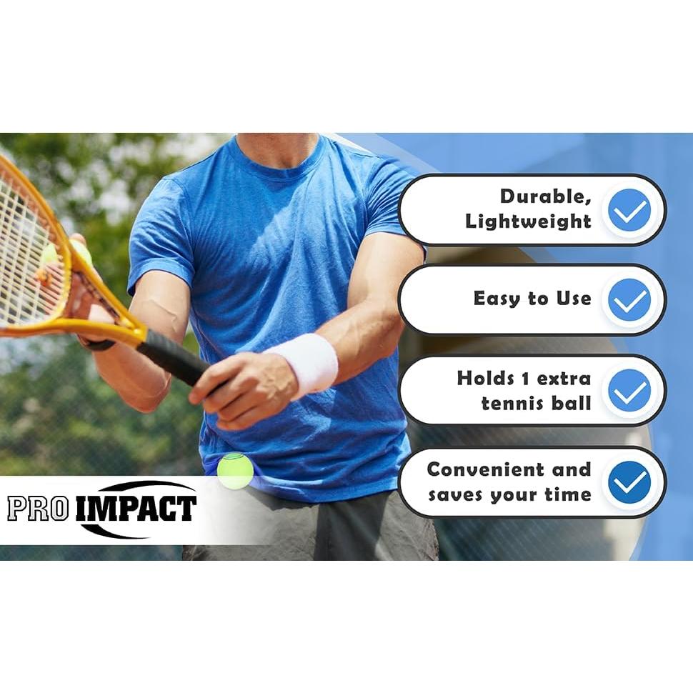 Clip de Pelota de Tenis Pro Impact TCLIPS - Soporte Ligero