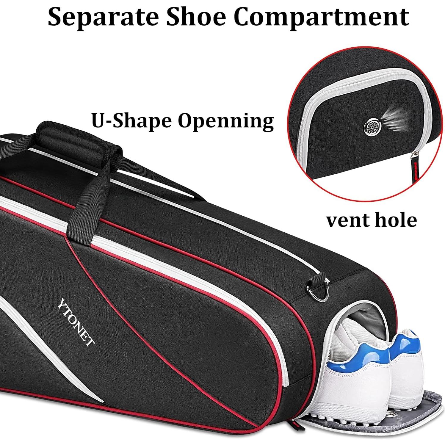 Bolsa de Tenis Ytonet 6 Raquetas Acolchada Resistente al Agua