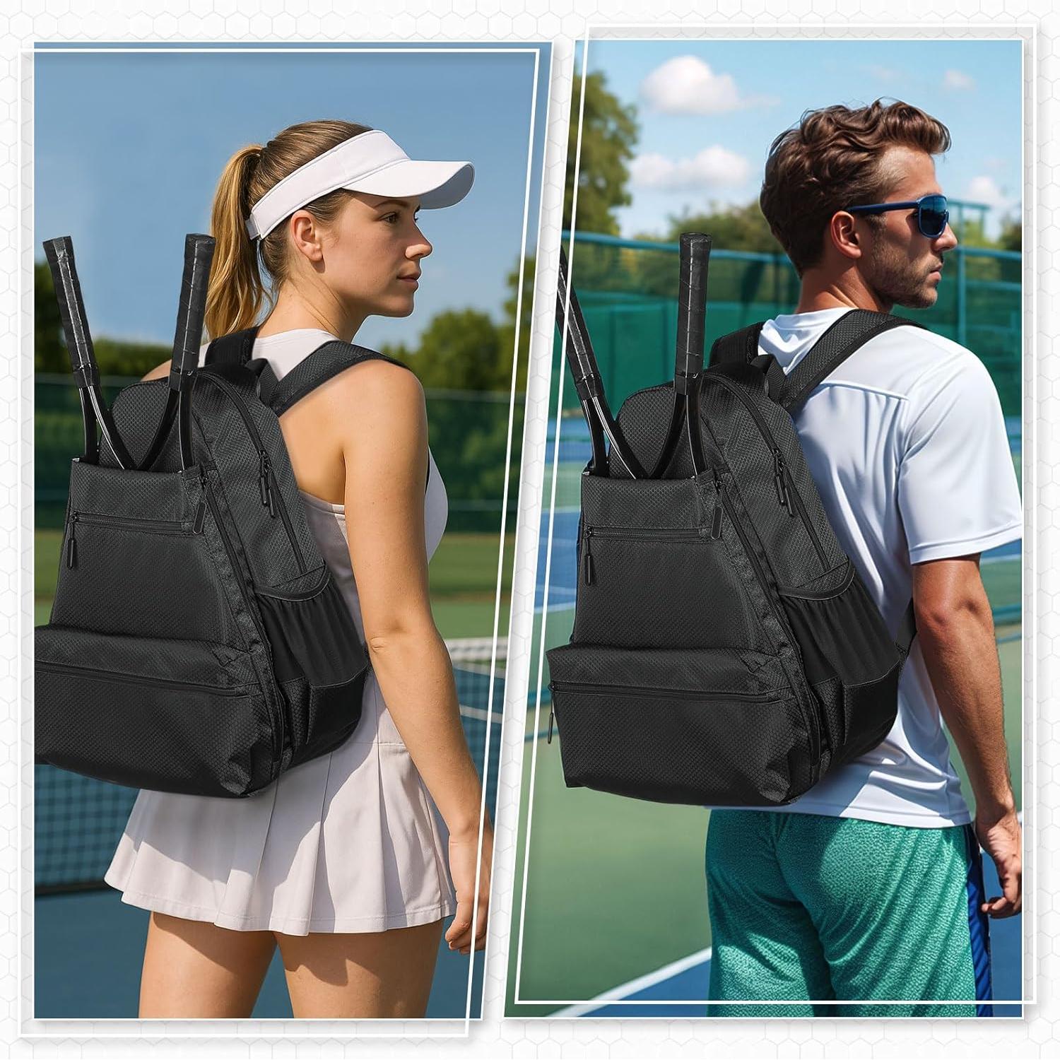 Mochila de Tenis SUIKIHUM Impermeable con Compartimento para Zapatos