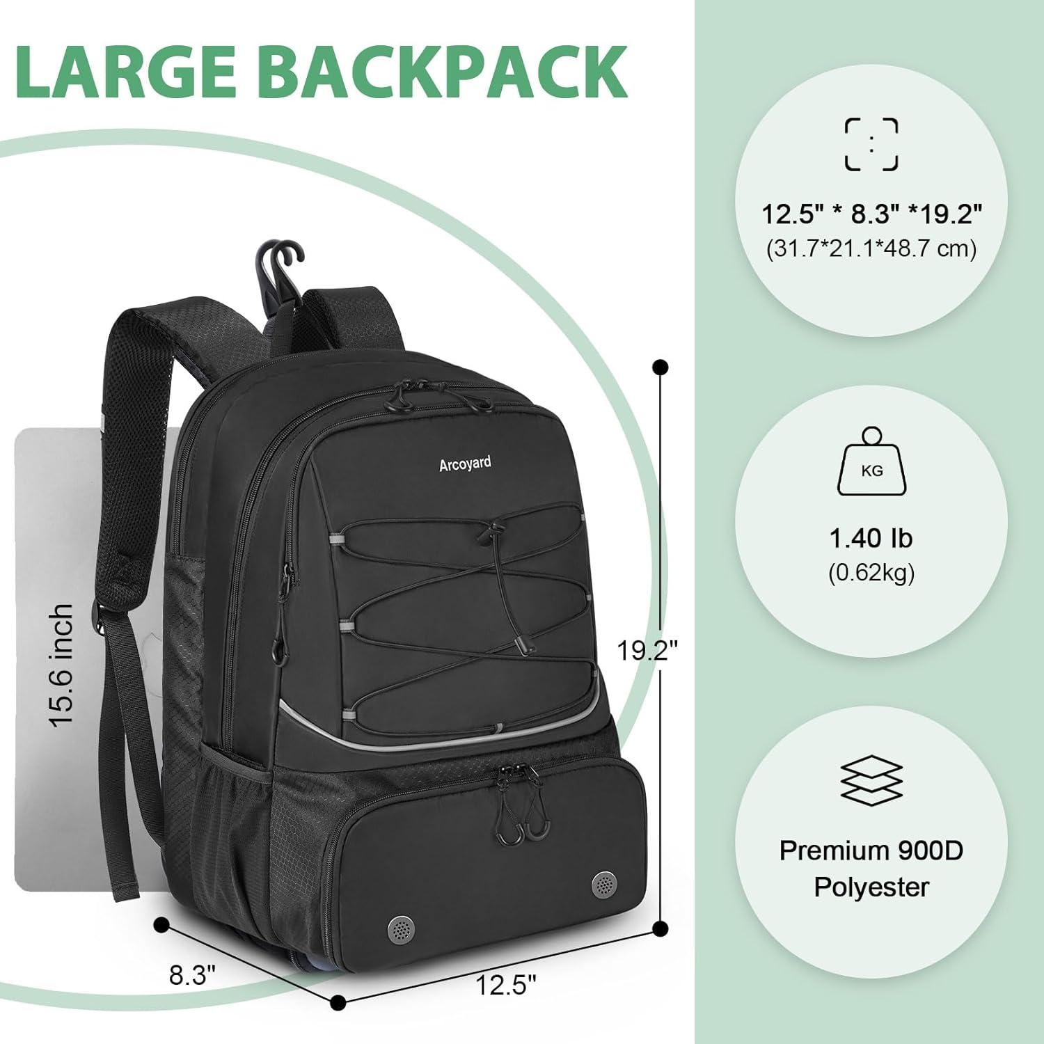 Bolsa de Tenis Arcoyard 600102blk para 2 Raquetas y Zapatos