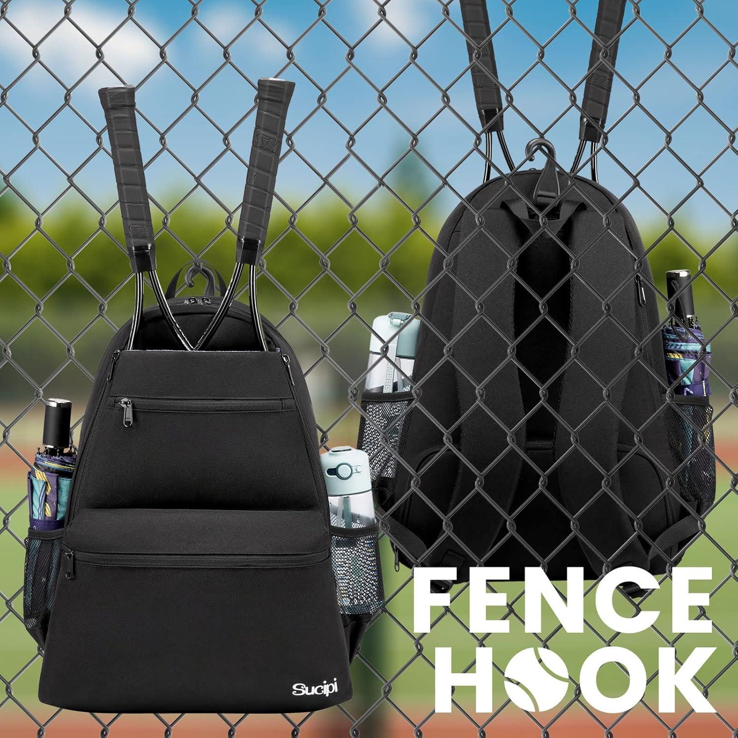 Mochila de Tenis Sucipi Profesional para 2 Raquetas y Zapatos