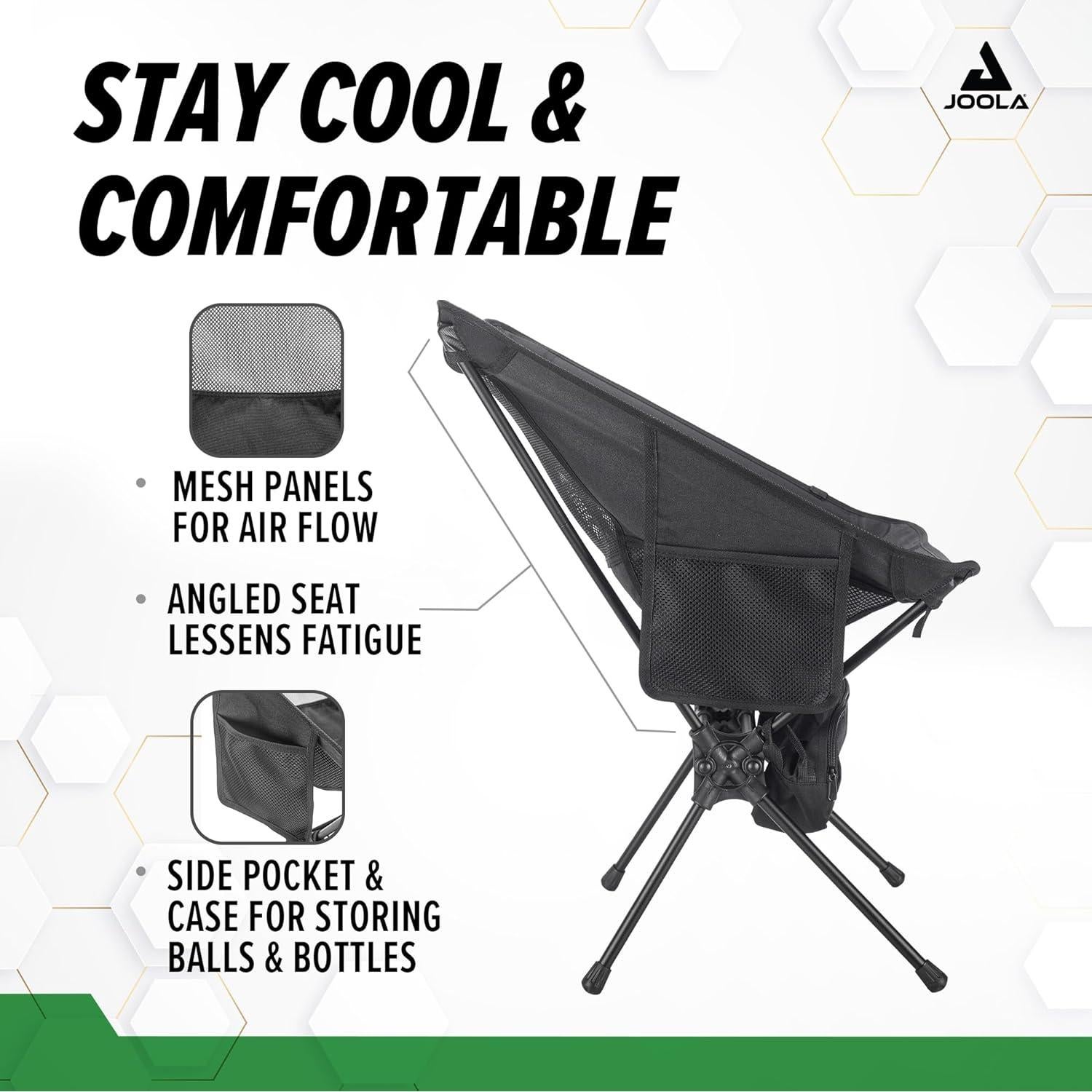 Silla de Pickleball JOOLA Plegable Ligera 0.91 kg Verde