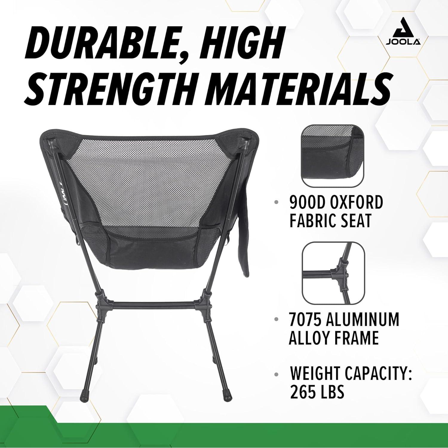 Silla de Pickleball JOOLA Plegable Ligera 0.91 kg Verde