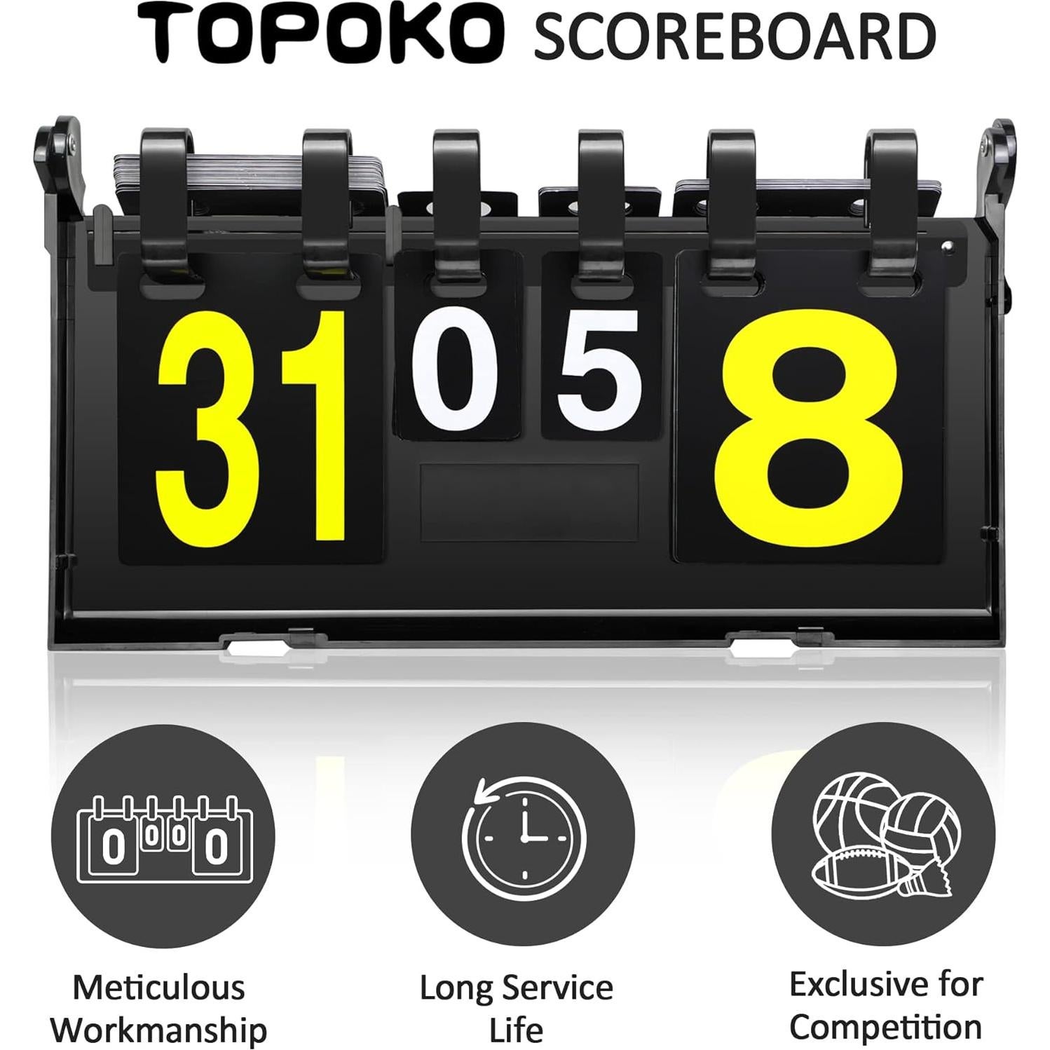 Marcador Portátil TOPOKO Plegable para Deportes 1-31