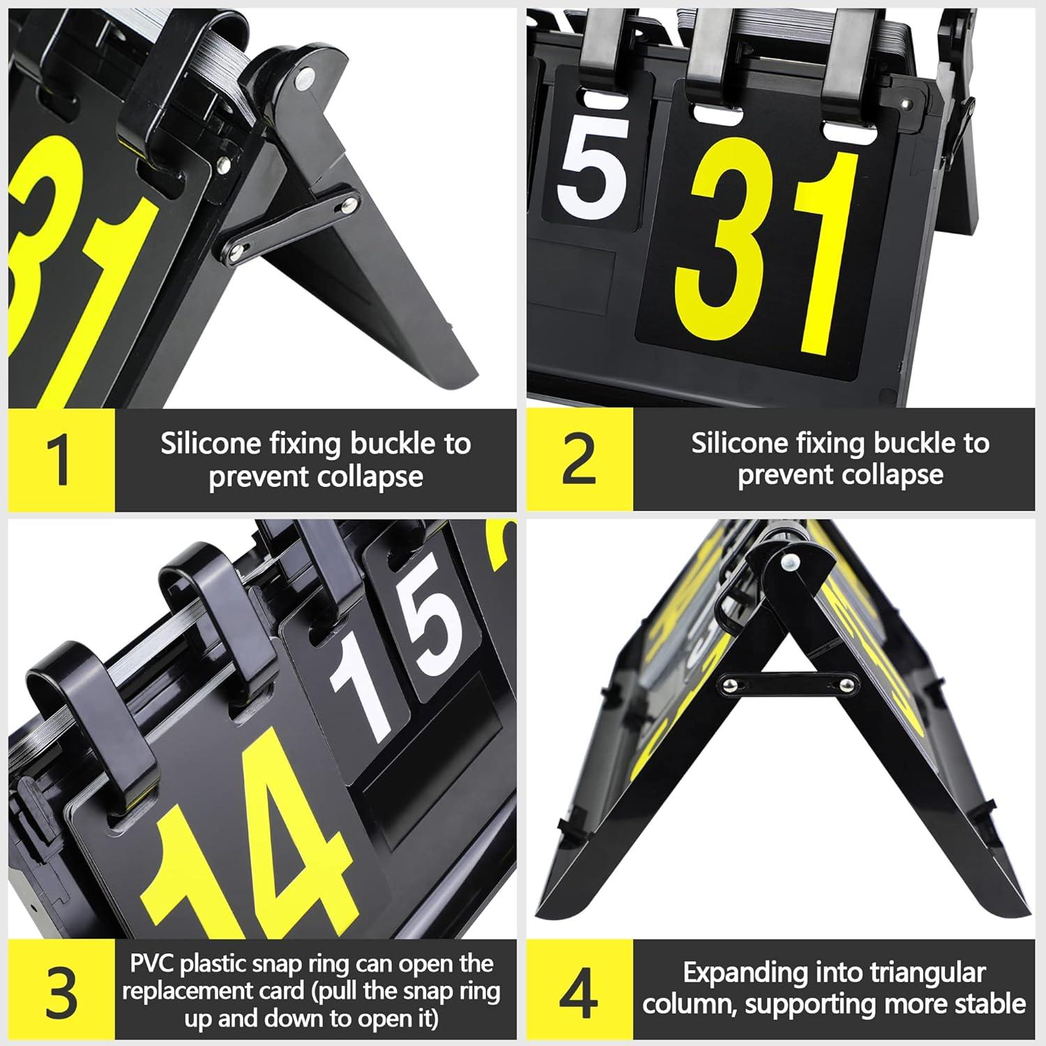 Marcador Portátil TOPOKO Plegable para Deportes 1-31