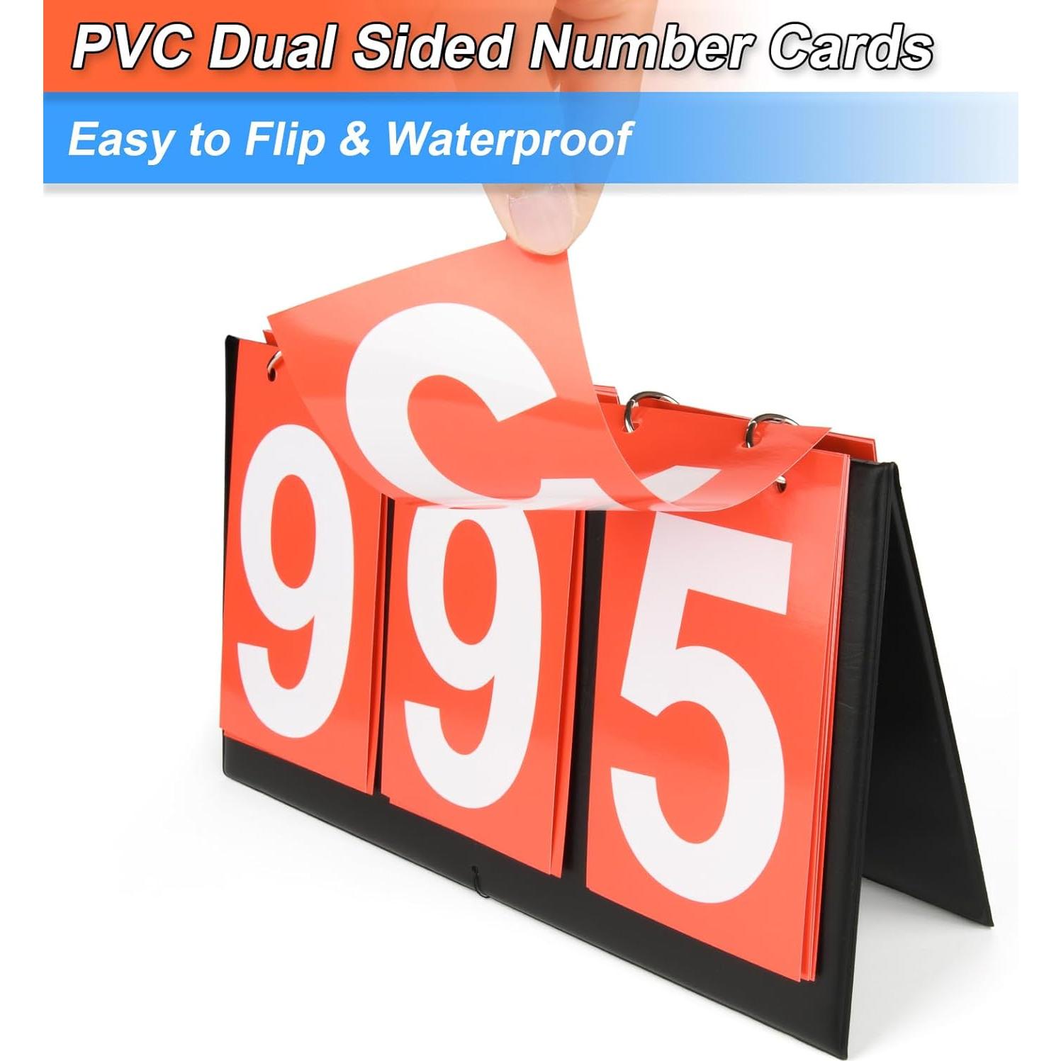 Tabla de Puntuación Deportiva Cosmos 3 Dígitos Azul y Rojo