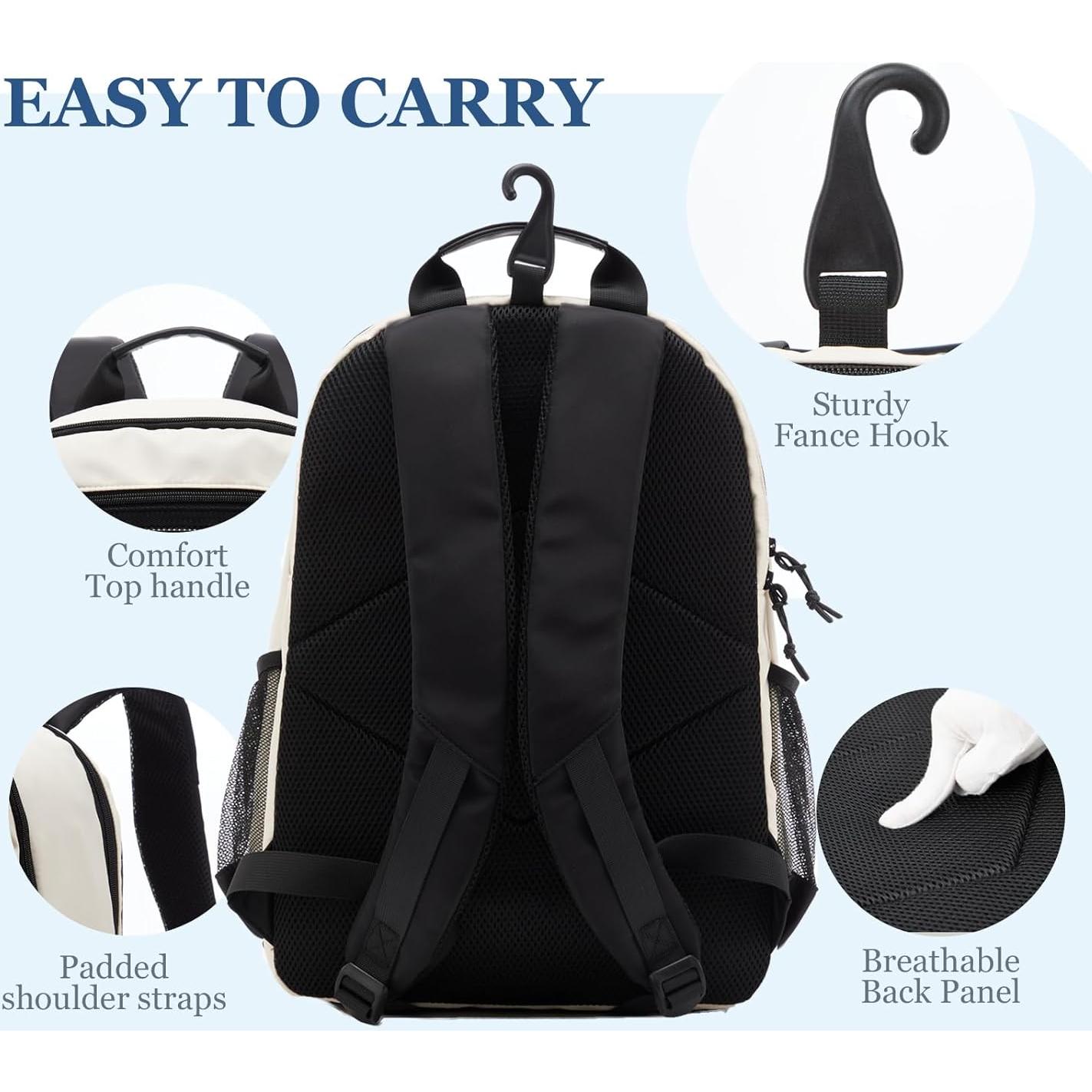 Mochila de Tenis LANBX T6600h para 2 Raquetas y Zapatos