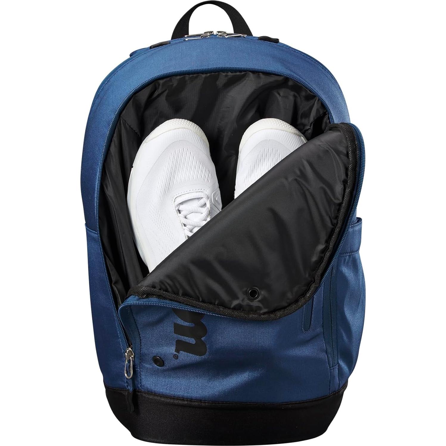 Mochila de Tenis Wilson Ultra V4 Tour - Azul, 2 Raquetas