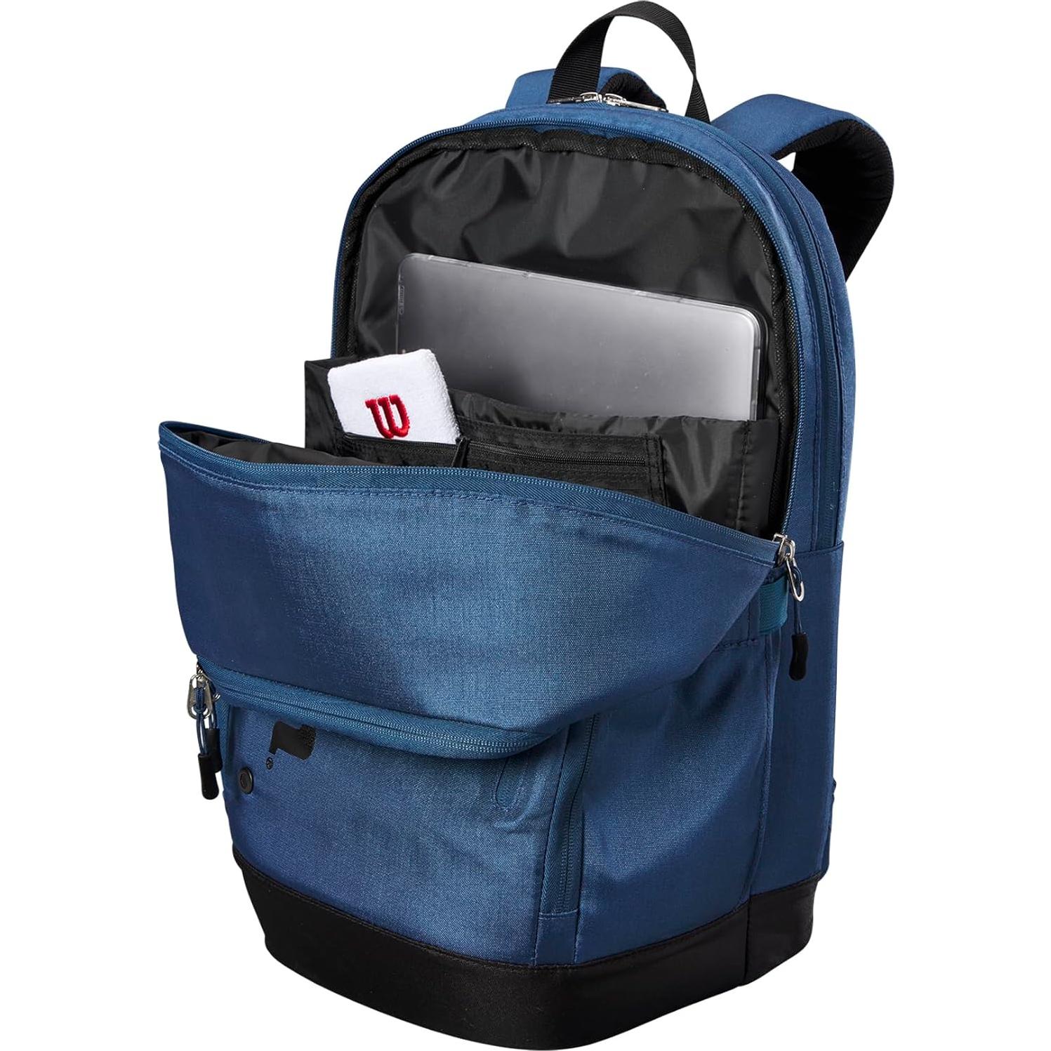 Mochila de Tenis Wilson Ultra V4 Tour - Azul, 2 Raquetas