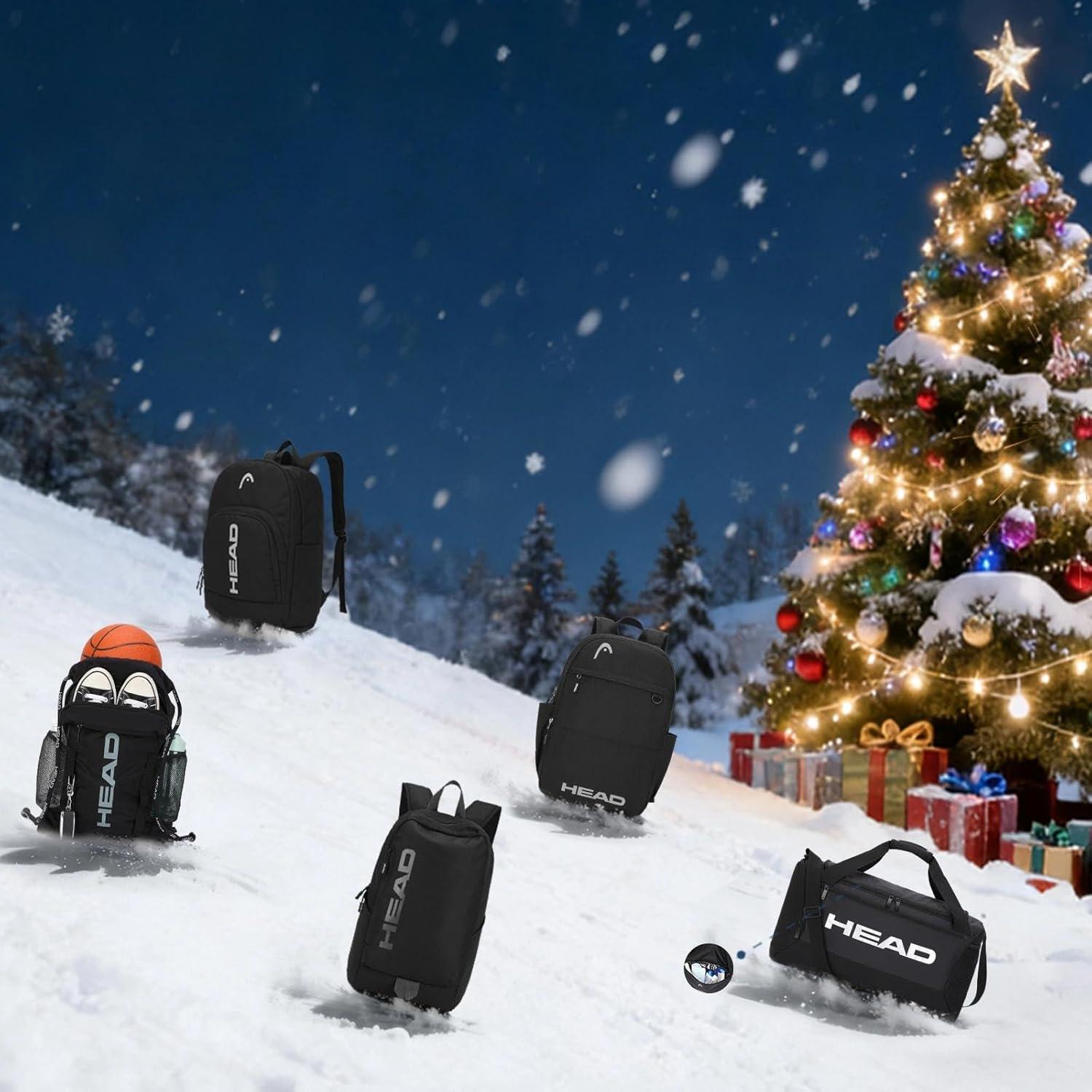 Mochila de Viaje Impermeable HEAD para Laptop 15.6" Negra