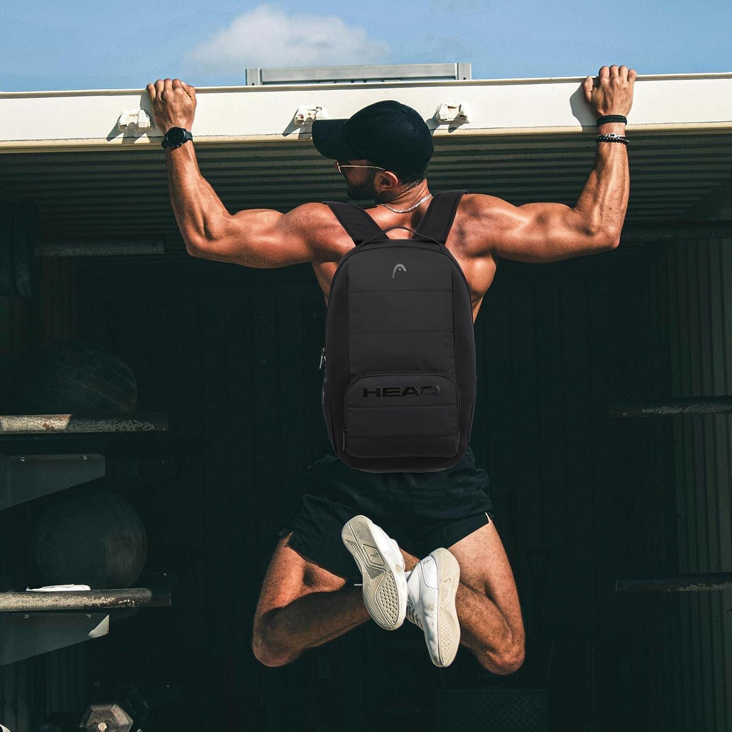 Mochila de Viaje Impermeable HEAD para Laptop 15.6" Negra