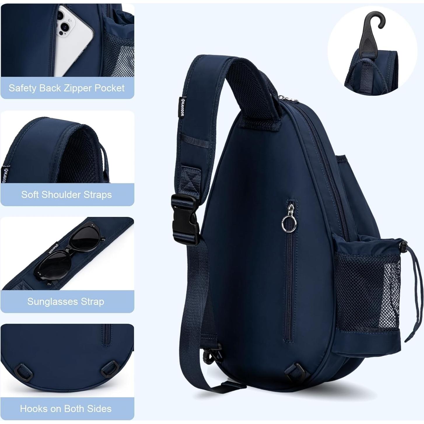 Bolsa de Tenis KAVIGOR Acolchada para 2 Raquetas Impermeable