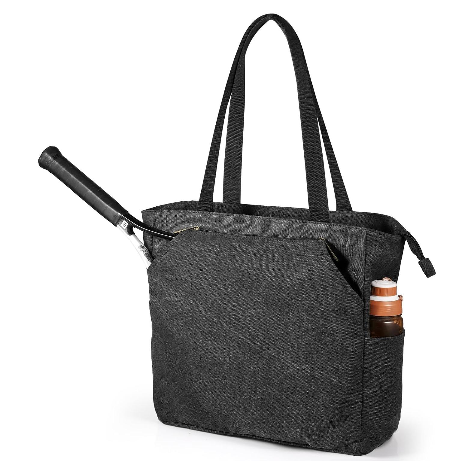 Bolsa de Tenis SMRITI Grande Negra para Raquetas y Accesorios