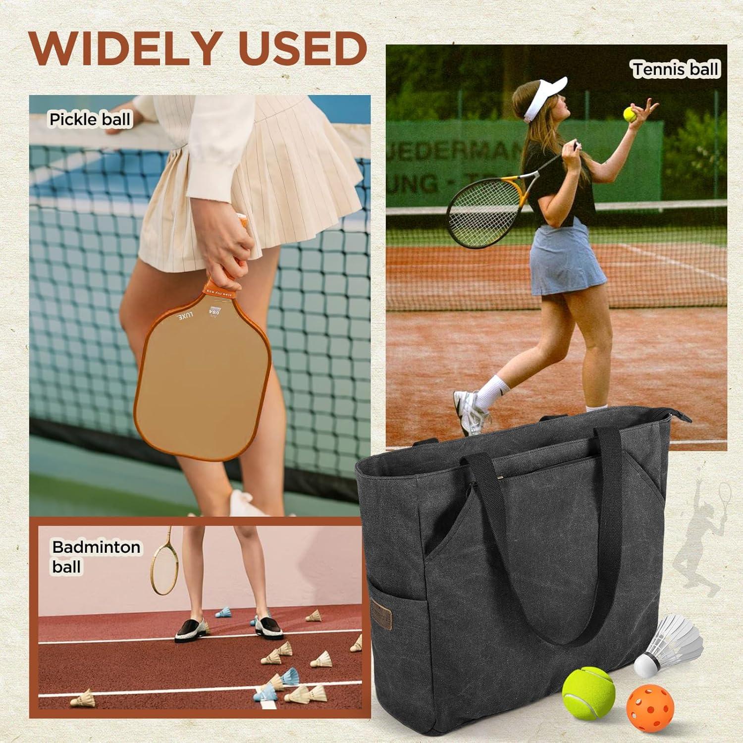 Bolsa de Tenis SMRITI Grande Negra para Raquetas y Accesorios