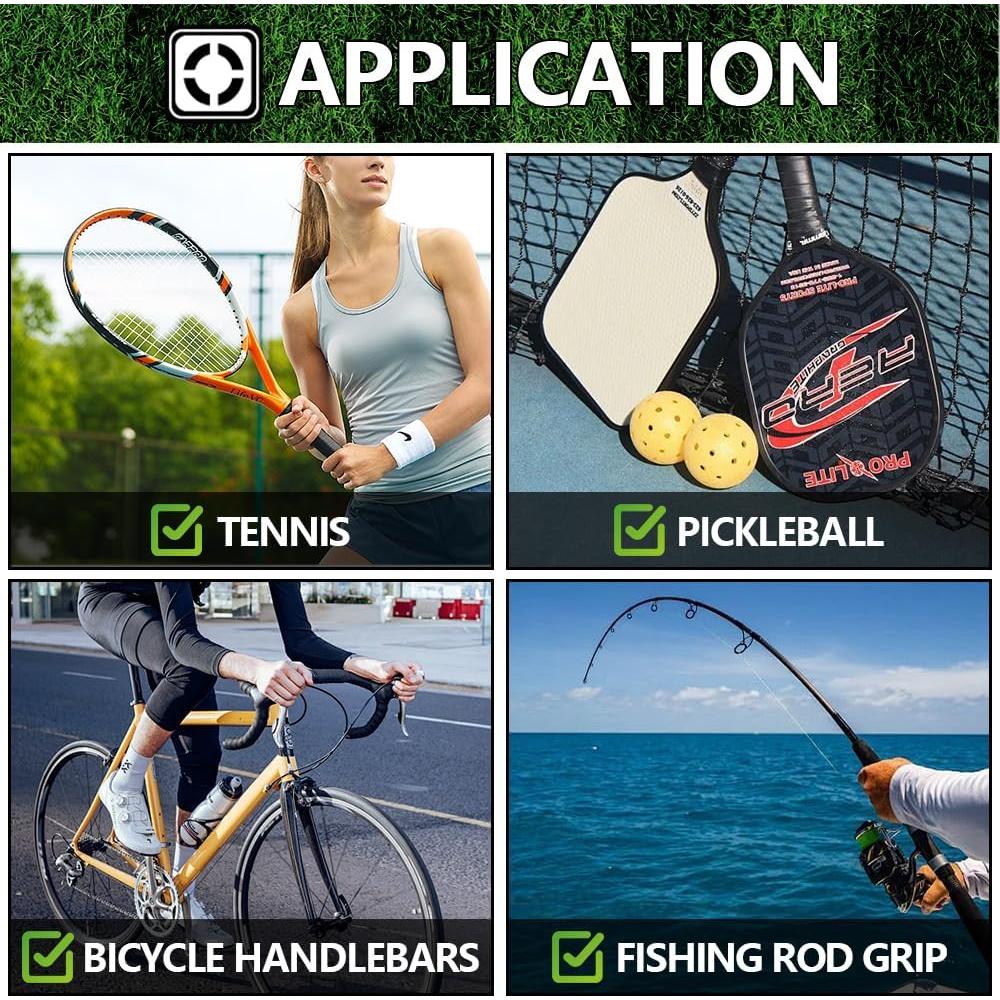 Paquete de 15 Cintas de Empuñadura Tenis OWATRKDEY Antideslizantes