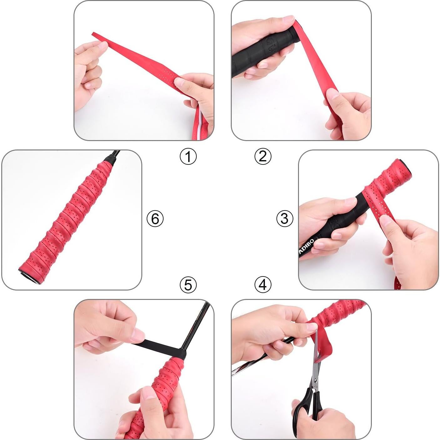 Empuñaduras de Tenis y Bádminton Pangda - Paquete de 9 Multicolor