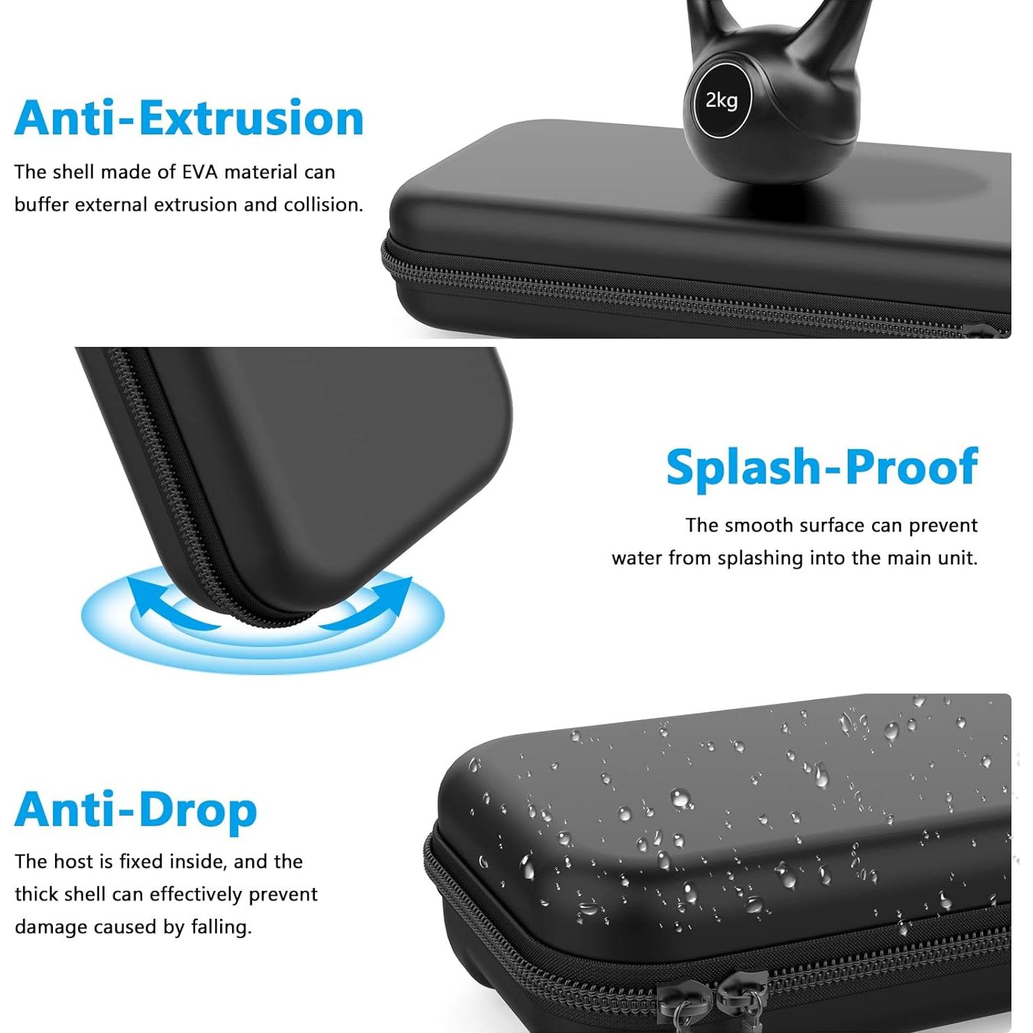 Funda HEYSTOP para Nintendo Switch y OLED 2021, Negra