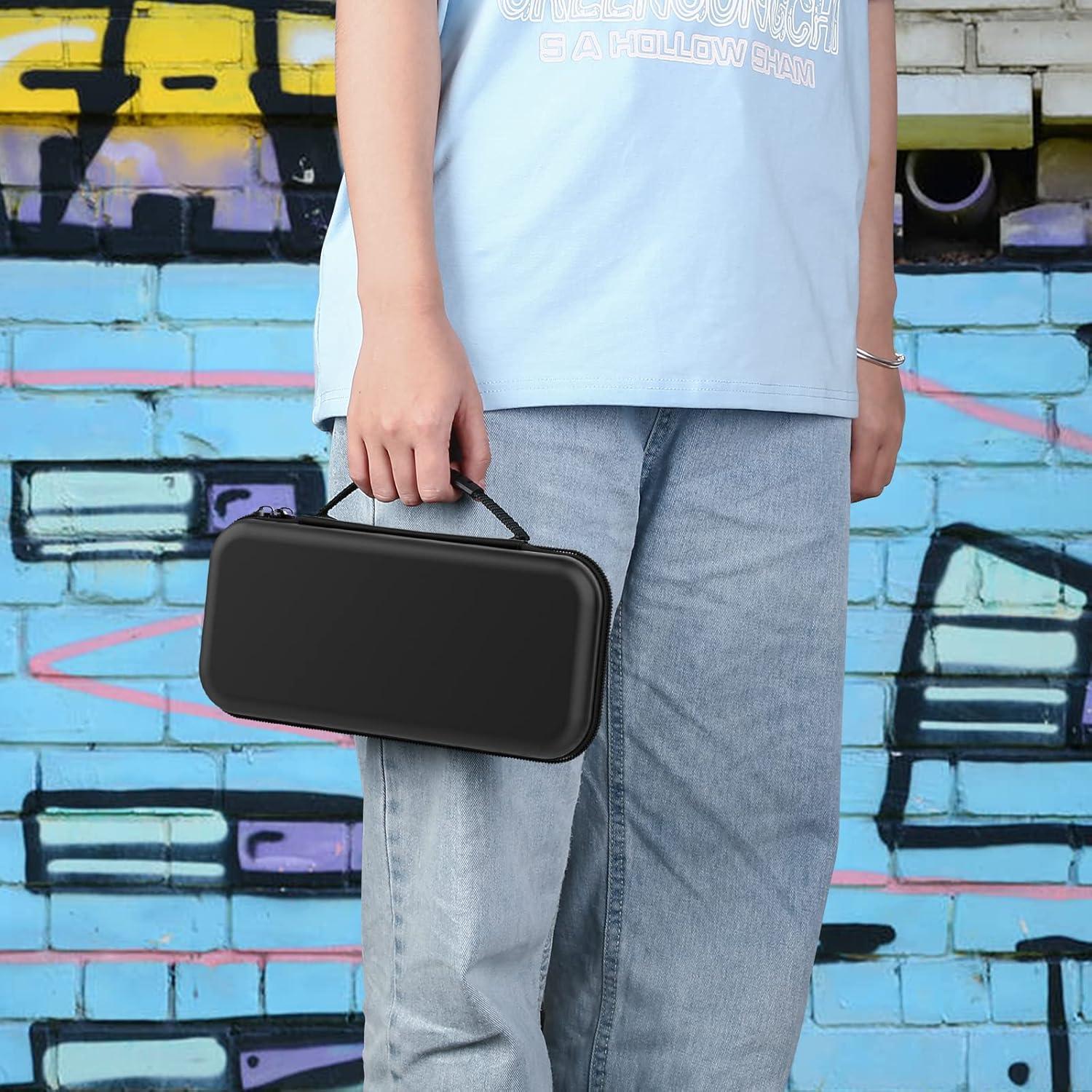 Funda HEYSTOP para Nintendo Switch y OLED 2021, Negra