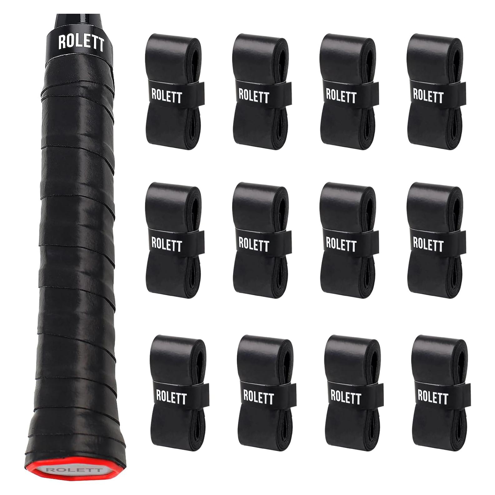 Paquete de 12 Cintas de Agarre Rolett para Raquetas de Tenis