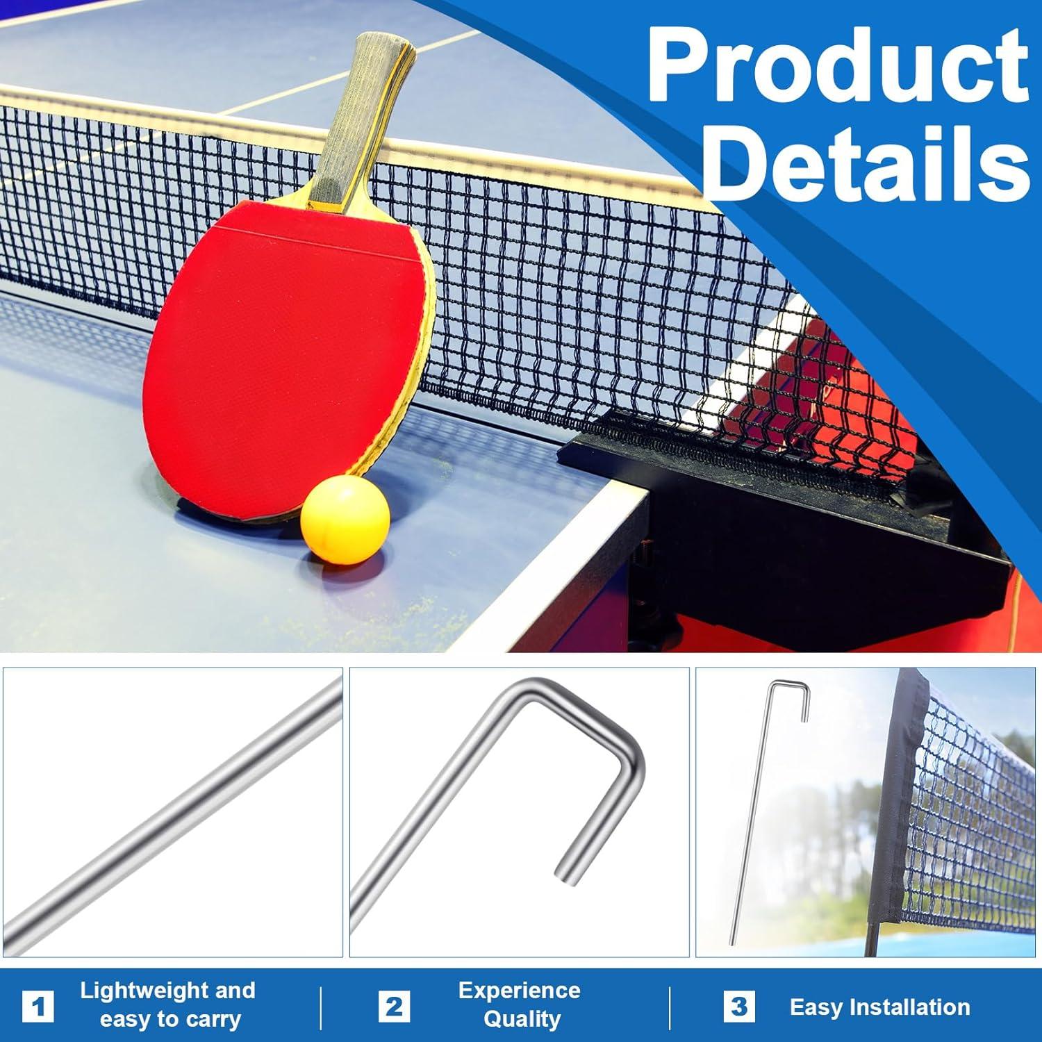 Reemplazo Clip J para Red de Tenis de Mesa Moxweyeni - 20 Pcs