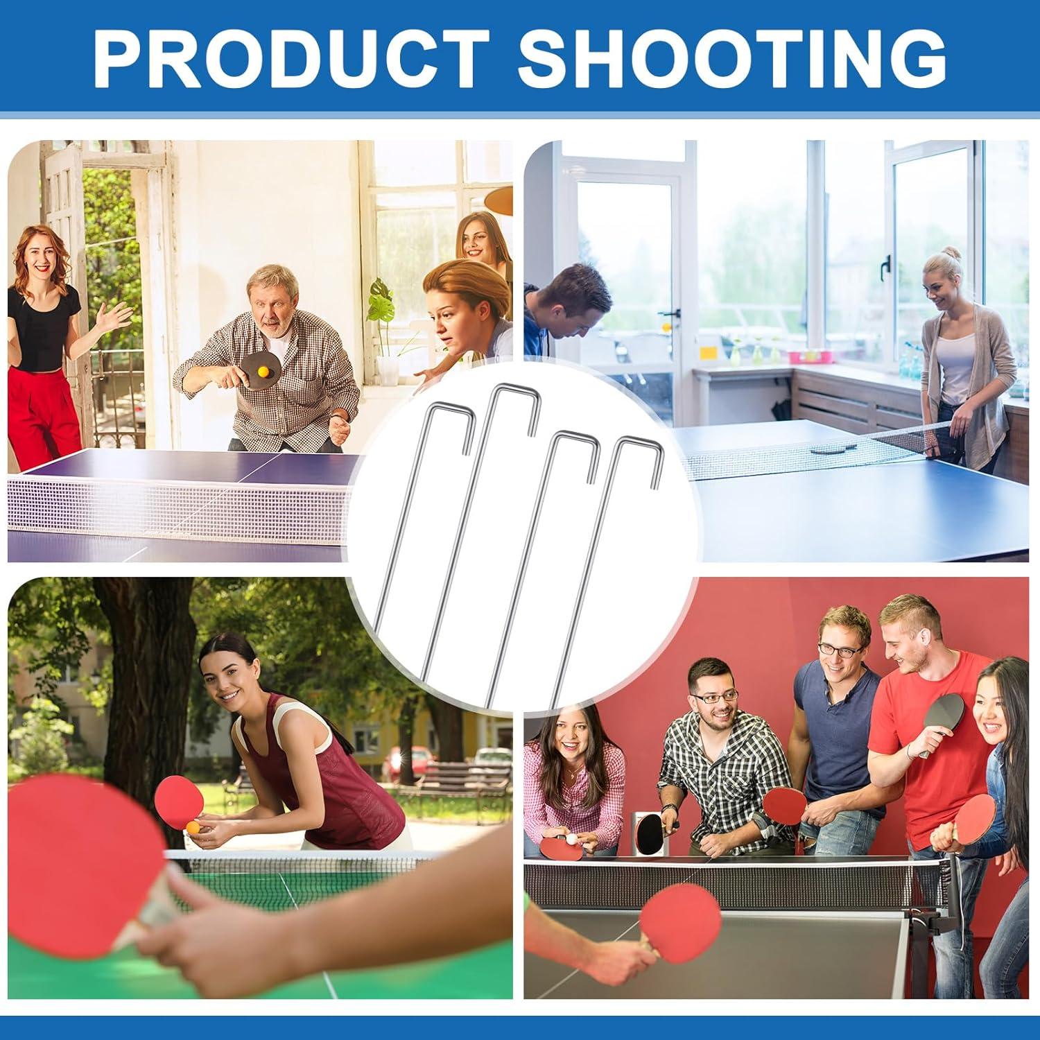 Reemplazo Clip J para Red de Tenis de Mesa Moxweyeni - 20 Pcs