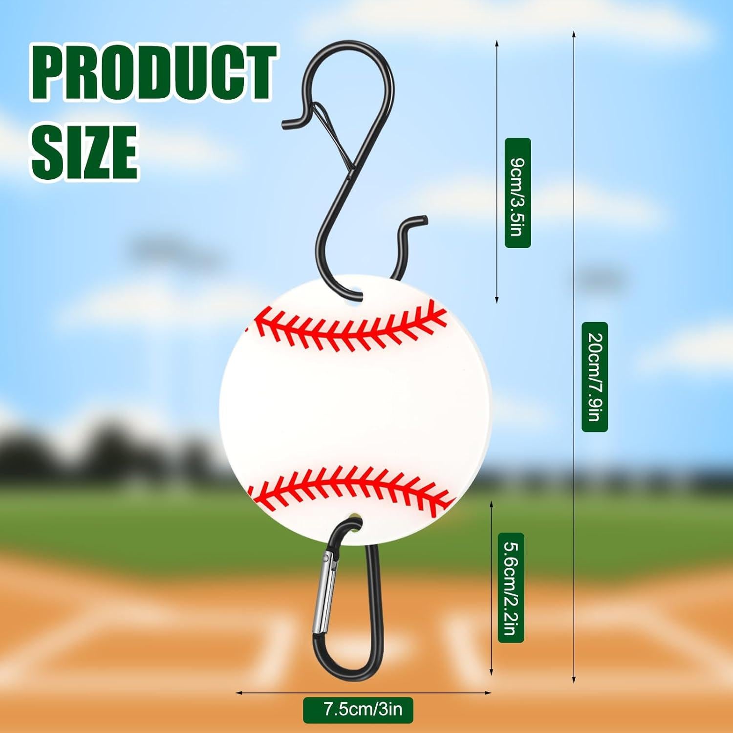 Gancho de Bolsa de Deportes CroBlissful 6 Pcs Acrílico Metal