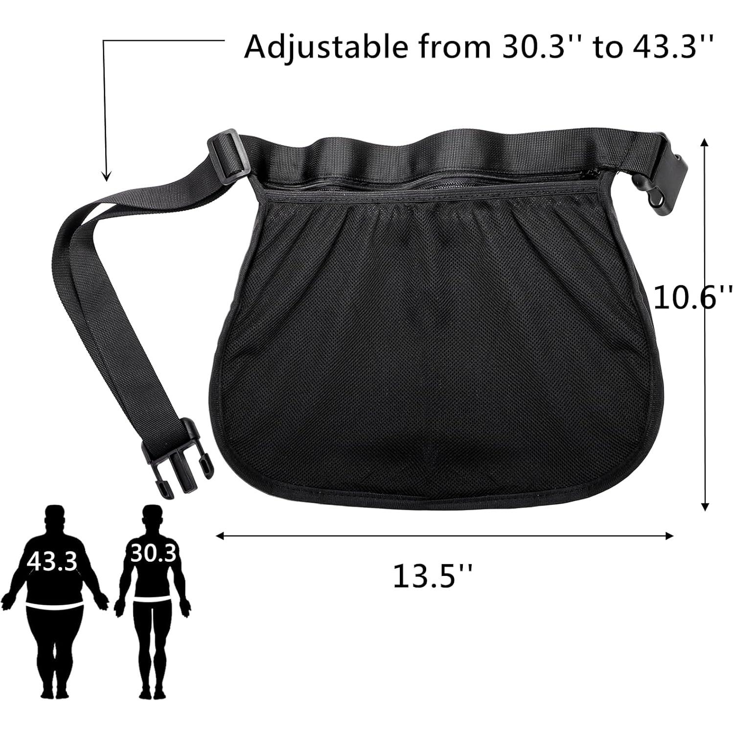 Tebery Bolsa de Cintura para Pelotas de Tenis 2 Piezas