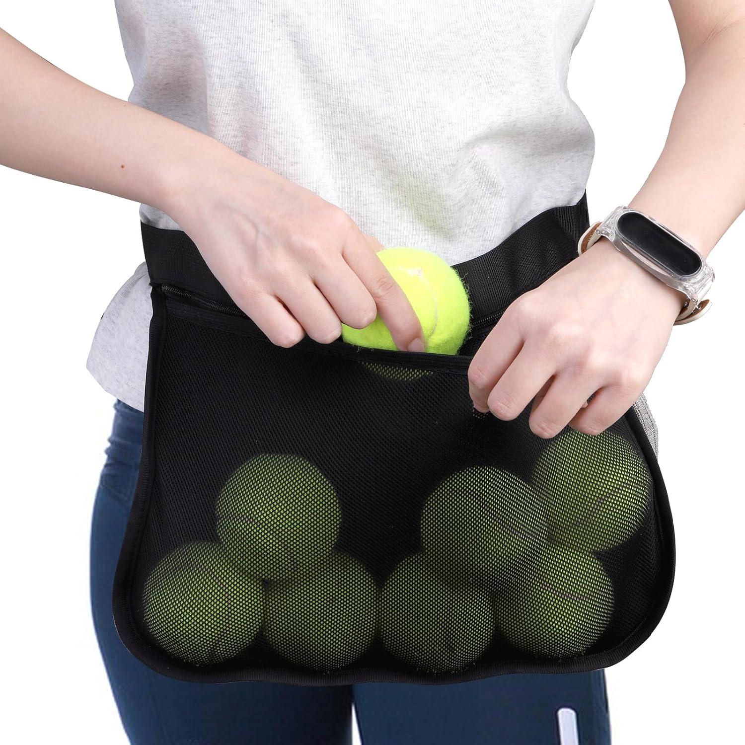 Tebery Bolsa de Cintura para Pelotas de Tenis 2 Piezas