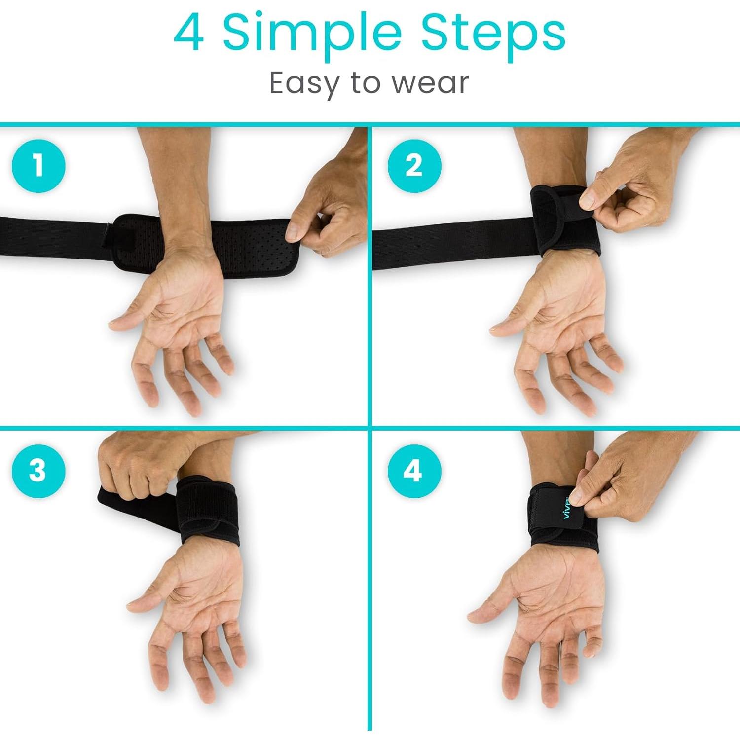 Soporte de Muñeca Vive - Compresión Ajustable para Deportes