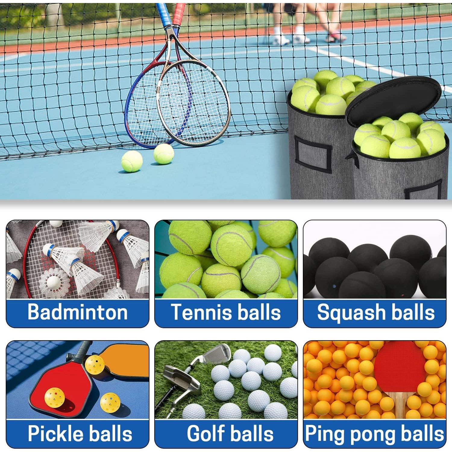 Cesta de Pelotas de Tenis VISEMAN 45 Pelotas Capacidad 36.8cm