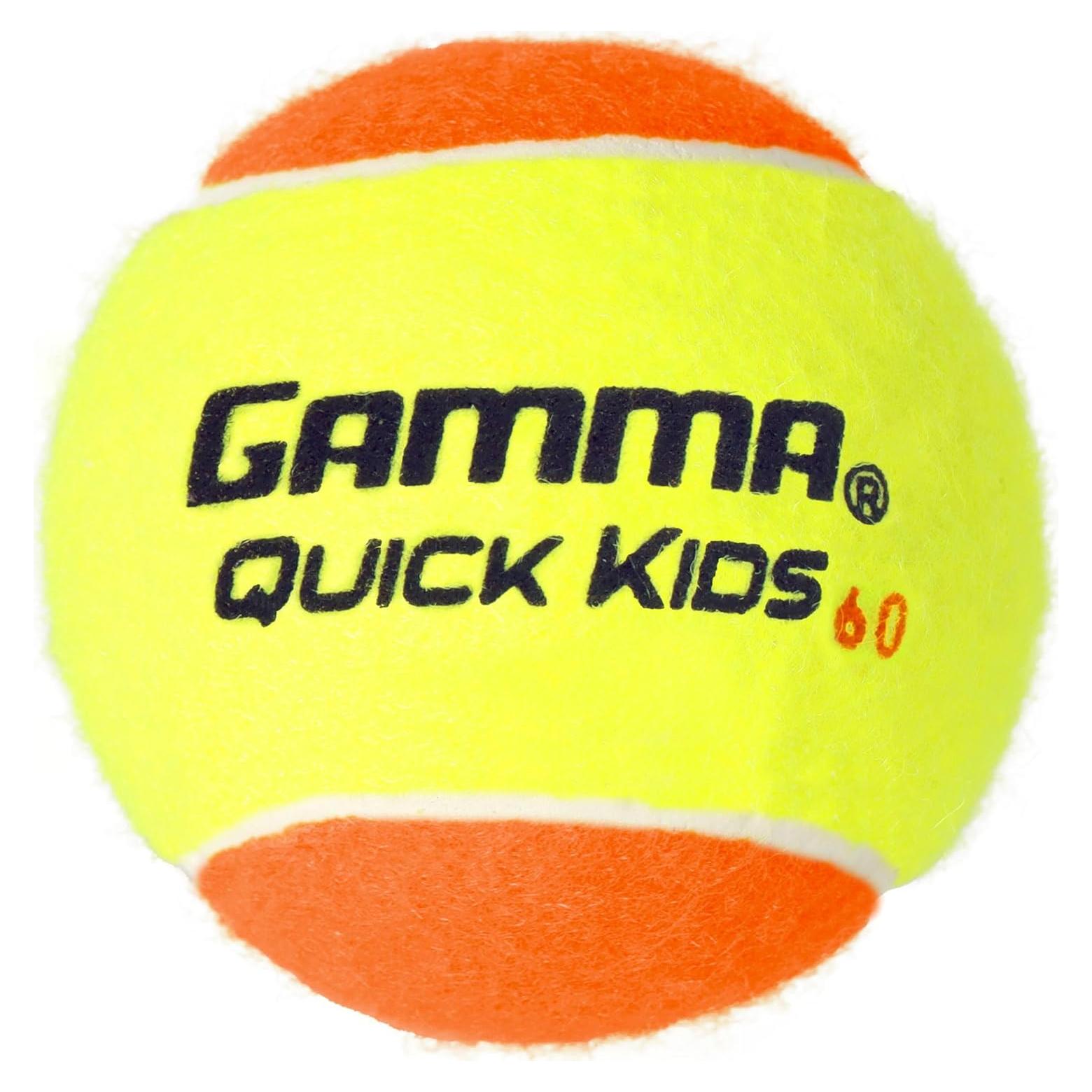 Pelotas de Tenis de Entrenamiento GAMMA Quick Kids 60 - 12 Unidades