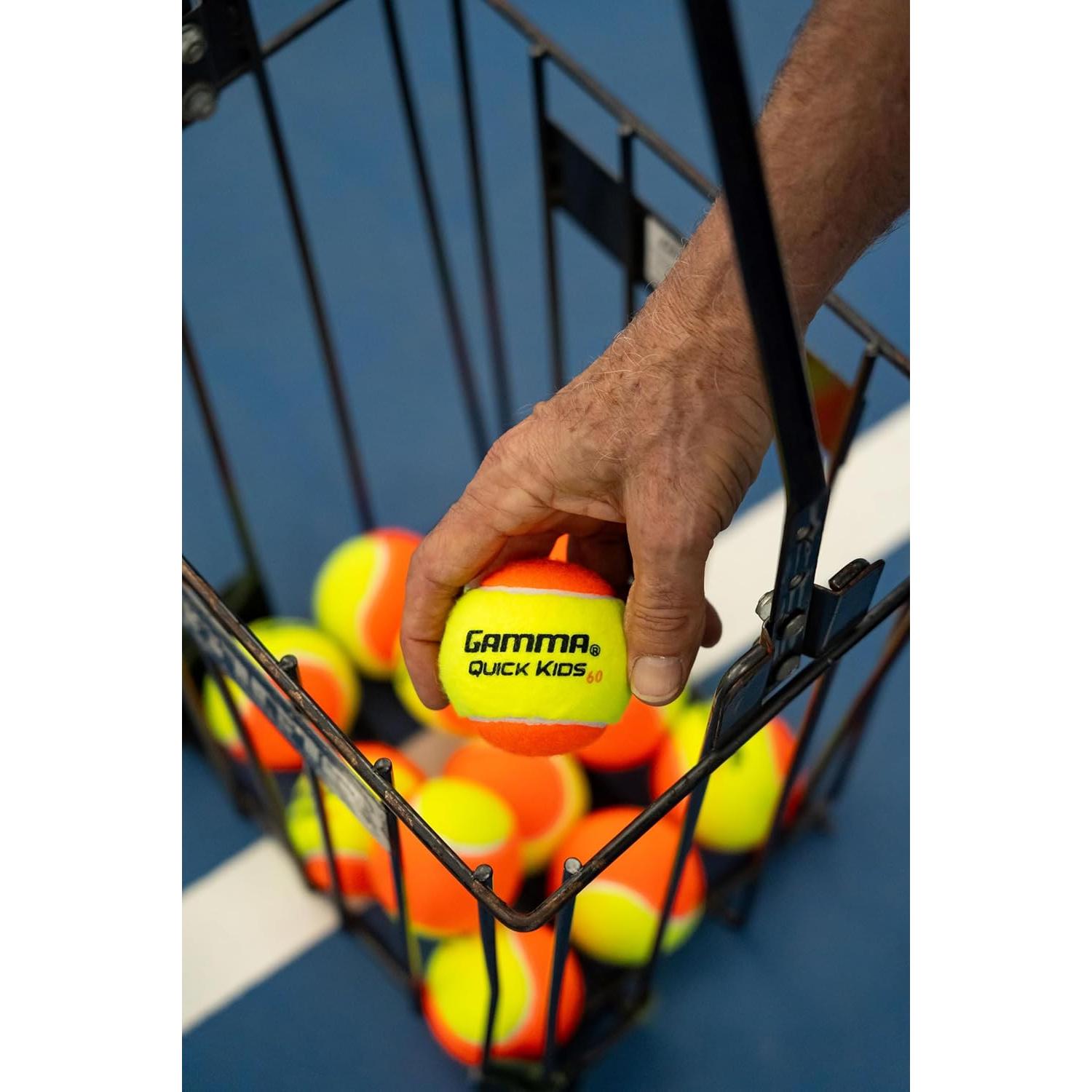 Pelotas de Tenis de Entrenamiento GAMMA Quick Kids 60 - 12 Unidades