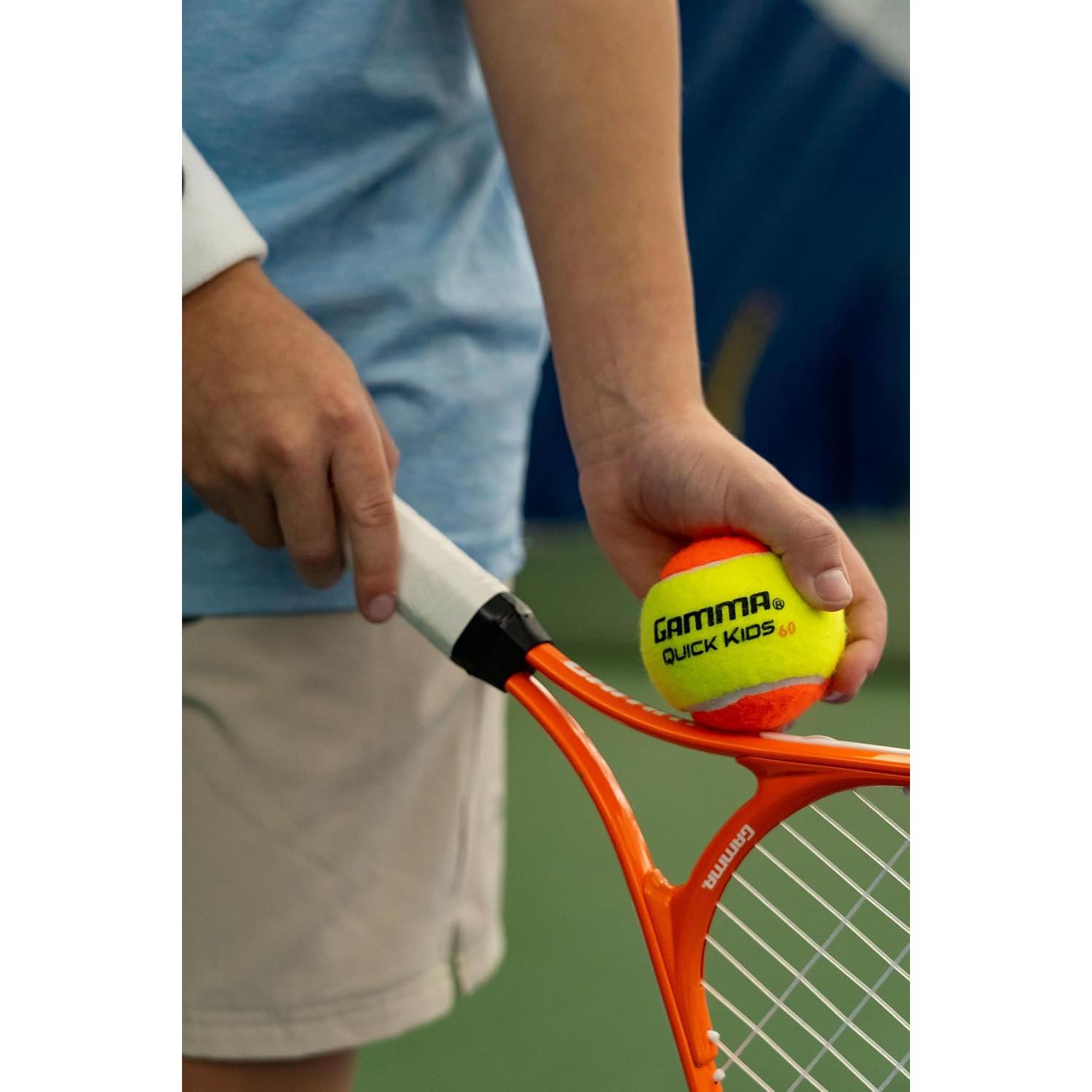 Pelotas de Tenis de Entrenamiento GAMMA Quick Kids 60 - 12 Unidades