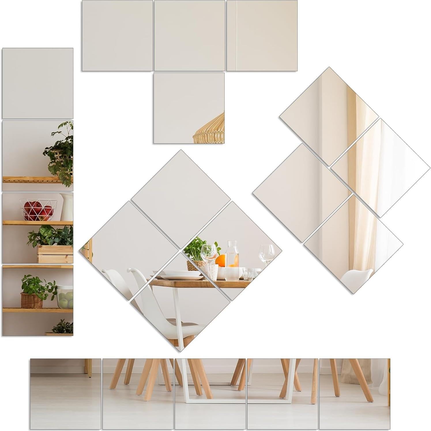 Espejo de Gimnasio en Casa VSAR 12Pcs 30.48x25.4cm Vidrio HD