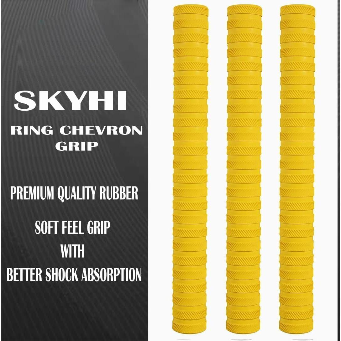 Paquete de 3 Empuñaduras de Bate de Cricket Skyhi - Goma Alta Calidad