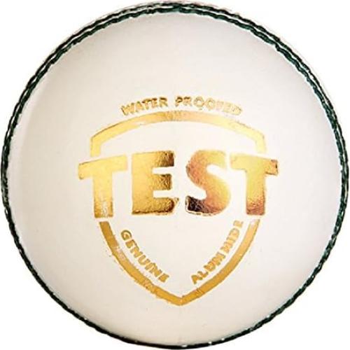 Set de 12 pelotas de cricket G&S Test White 100% cuero