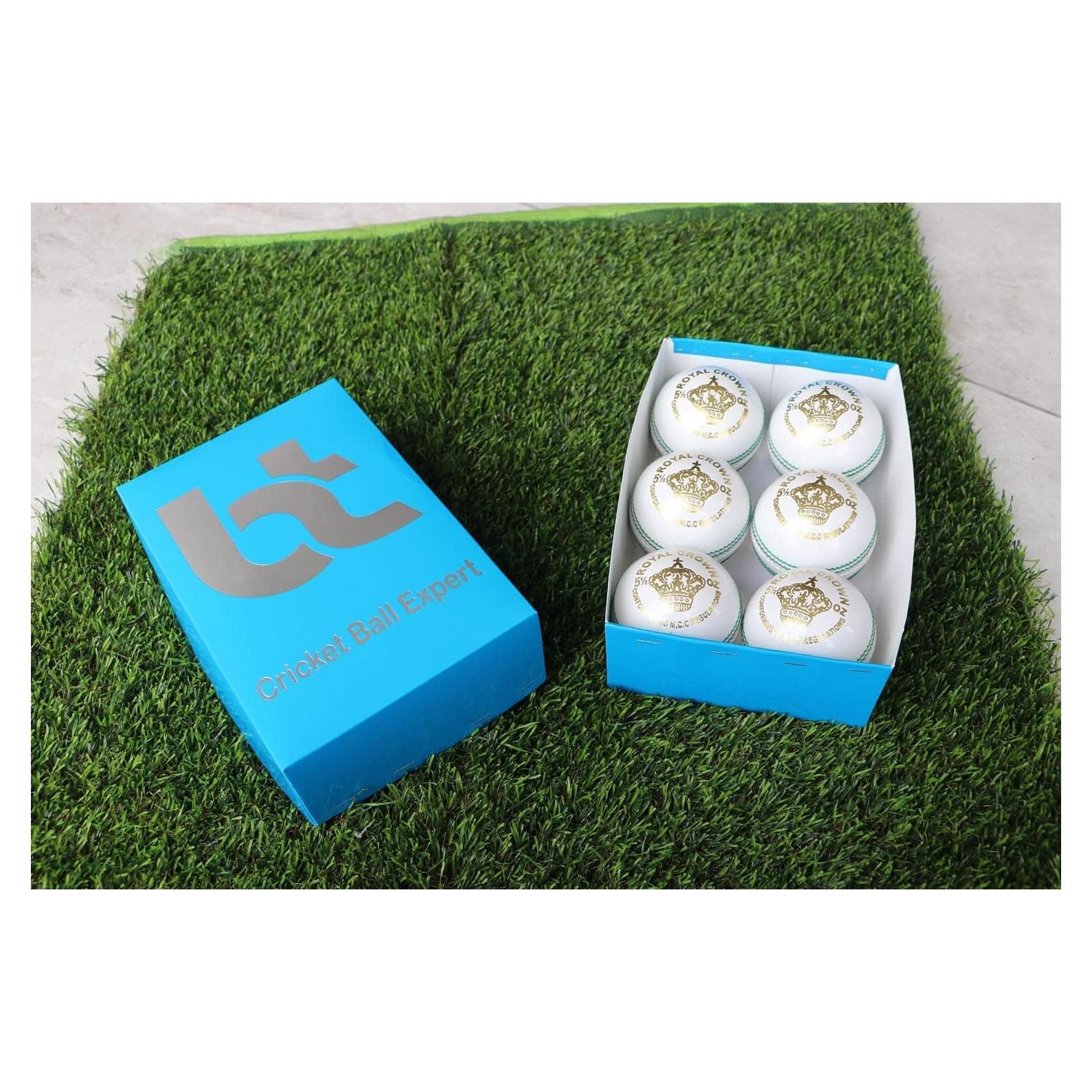 Paquete de 6 Bolas de Críquet Blancas BT Cricket 156g