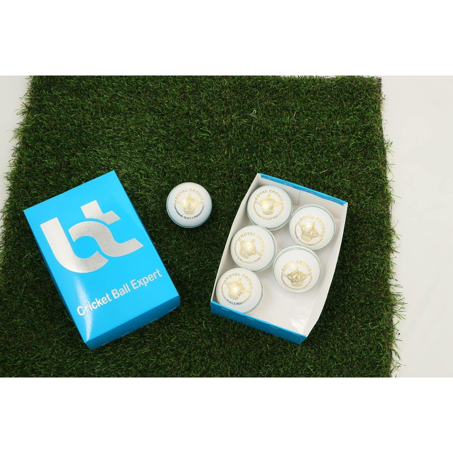 Paquete de 6 Bolas de Críquet Blancas BT Cricket 156g