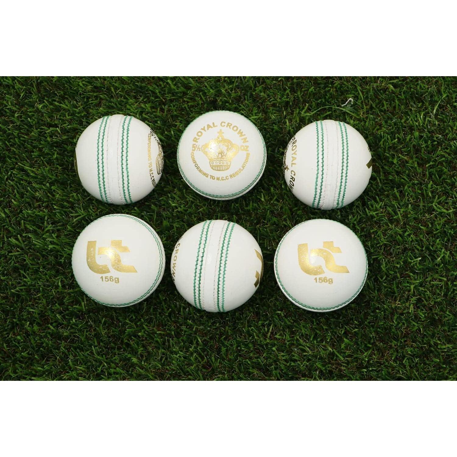 Paquete de 6 Bolas de Críquet Blancas BT Cricket 156g