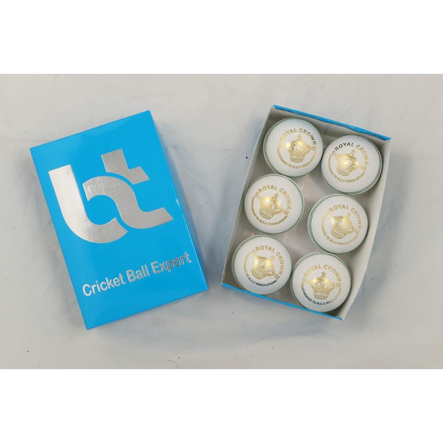 Paquete de 6 Bolas de Críquet Blancas BT Cricket 156g