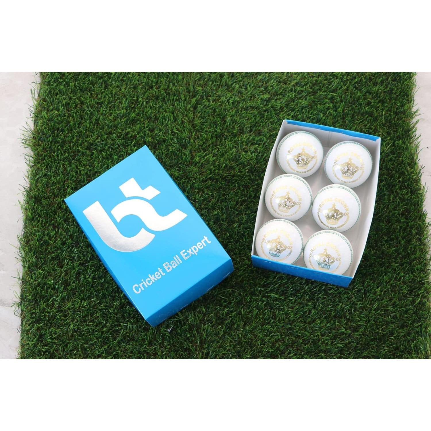 Paquete de 6 Bolas de Críquet Blancas BT Cricket 156g