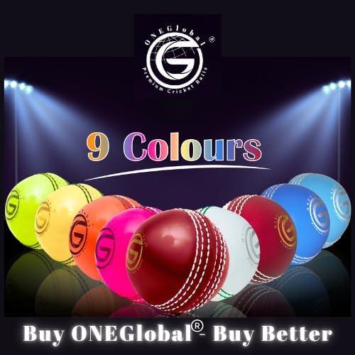 Pelota de Cricket Suave ONEGlobal PVC 3 Unidades 7cm Blanca