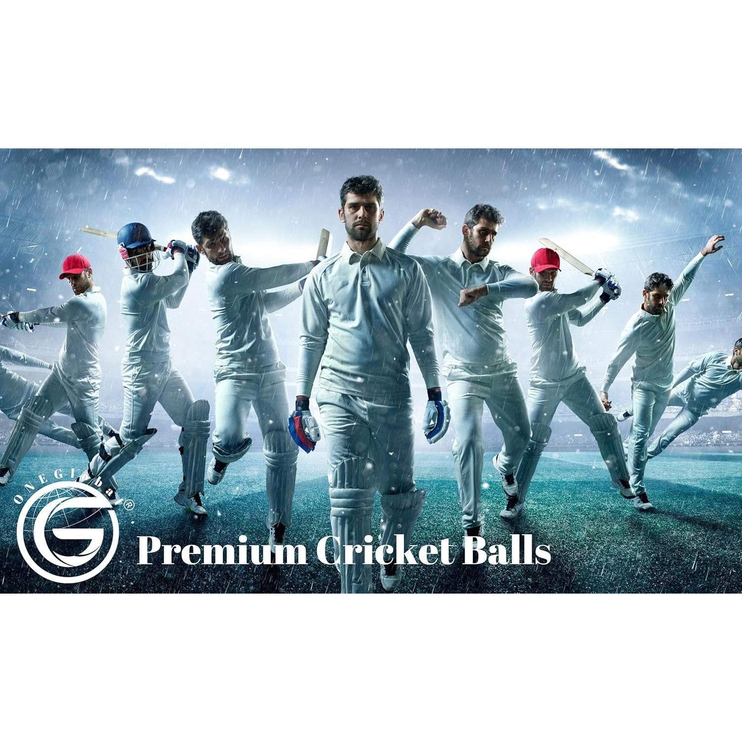 Pelota de Cricket Suave ONEGlobal PVC 3 Unidades 7cm Blanca