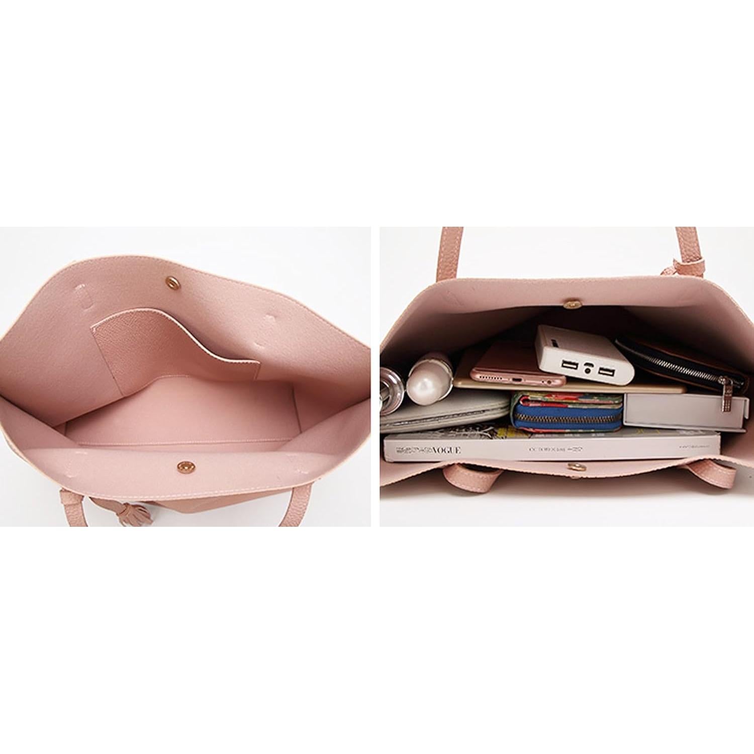 Bolso de Hombro Dreubea de Cuero Sintético Gran Capacidad