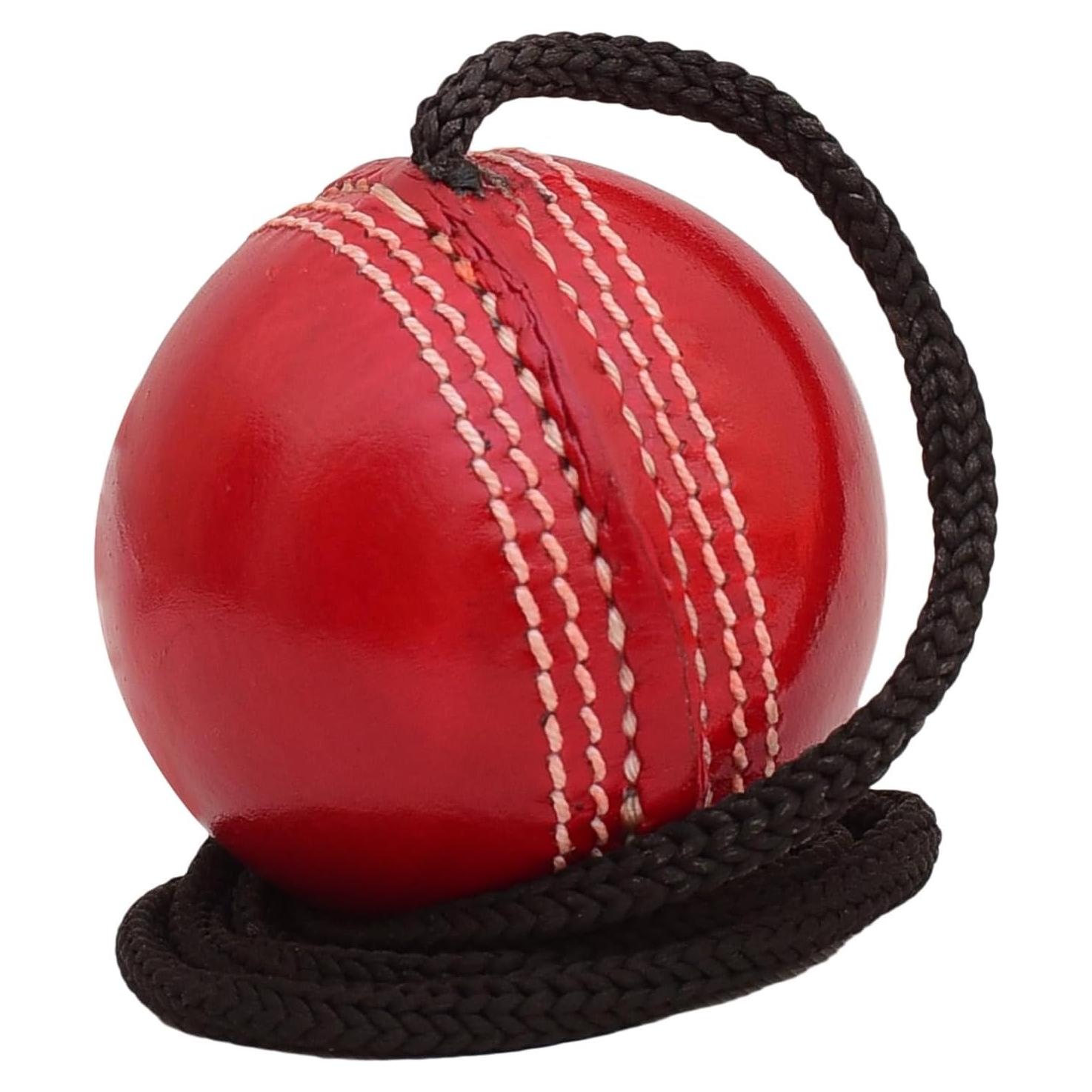 Pelota de Cricket Colgante Genérico HBALL - Cuero Rojo