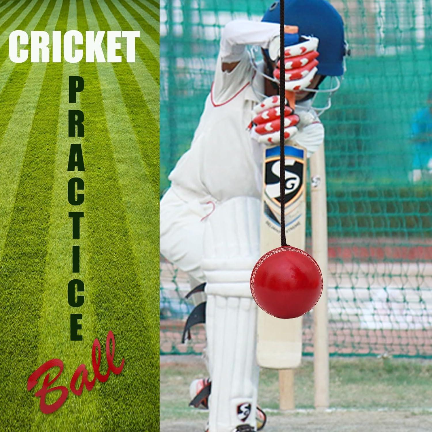 Pelota de Cricket Colgante Genérico HBALL - Cuero Rojo