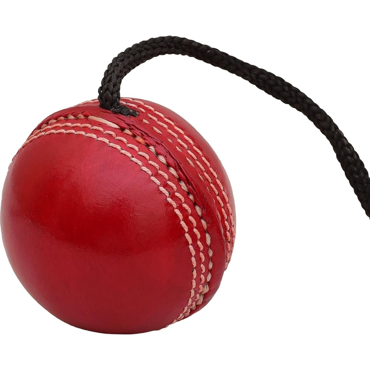 Pelota de Cricket Colgante Genérico HBALL - Cuero Rojo