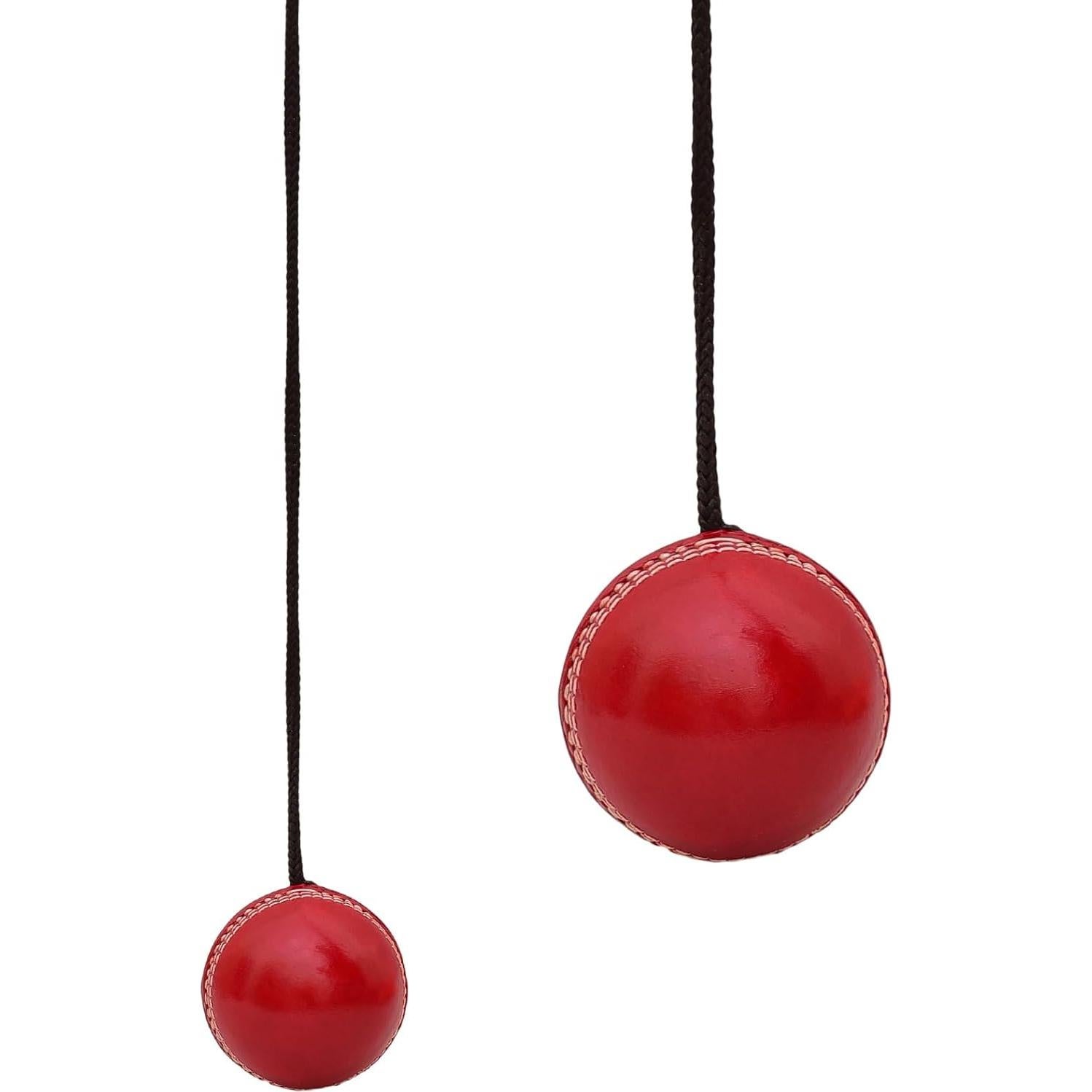 Pelota de Cricket Colgante Genérico HBALL - Cuero Rojo