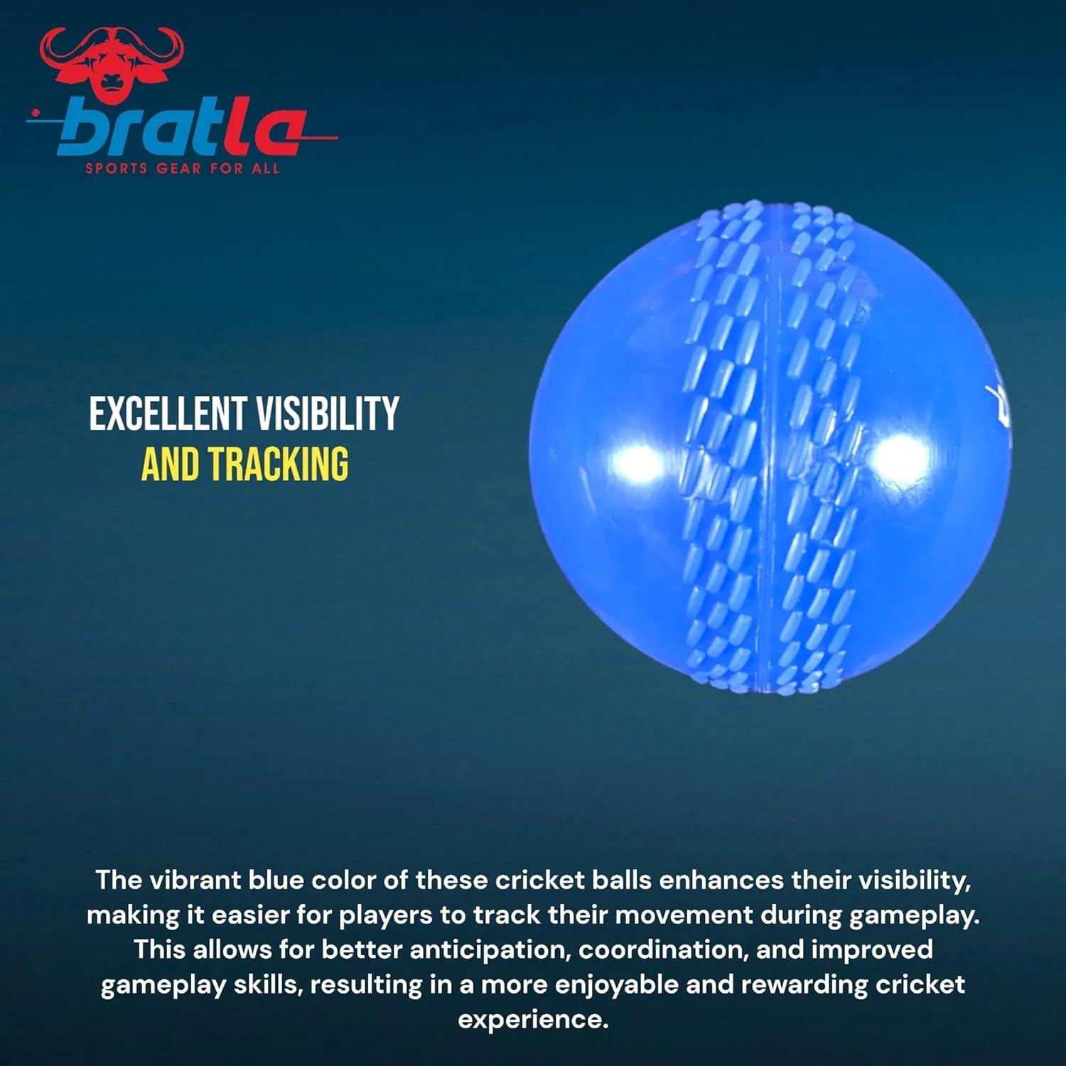 Pelotas de Cricket Wind Bratla - Paquete de 6 Suaves Naranja